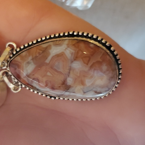 New Mexican Laguna Agate & Red Onyx Jewelry Set - Picture 6 of 10